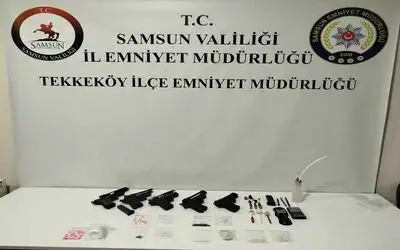 Samsun’da silah ve uyuşturucu operasyonu
