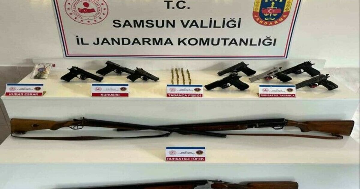 Bafra’da silah operasyonu: 6 kişi yakalandı