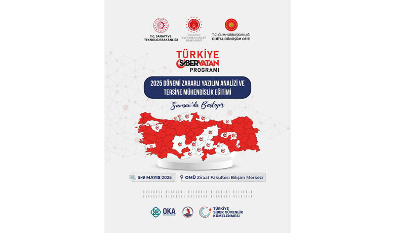 Samsun’da ‘Zararlı Yazılım Analizive Tersine Mühendislik Eğitimi’ gerçekleştirilecek - Orta Karadeniz Kalkınma Ajansı (OKA) ile Ondokuz Mayıs Üniversitesi arasında imzalanan ‘Kalkınma Ajansları Siber Vatan Programı Siber Güvenlik Eğitimi İşbirliği’ protokolü kapsamında Samsun’da, ‘Zararlı Yazılım Analizi ve Tersine Mühendislik Eğitimi’ gerçekleştirilecek.