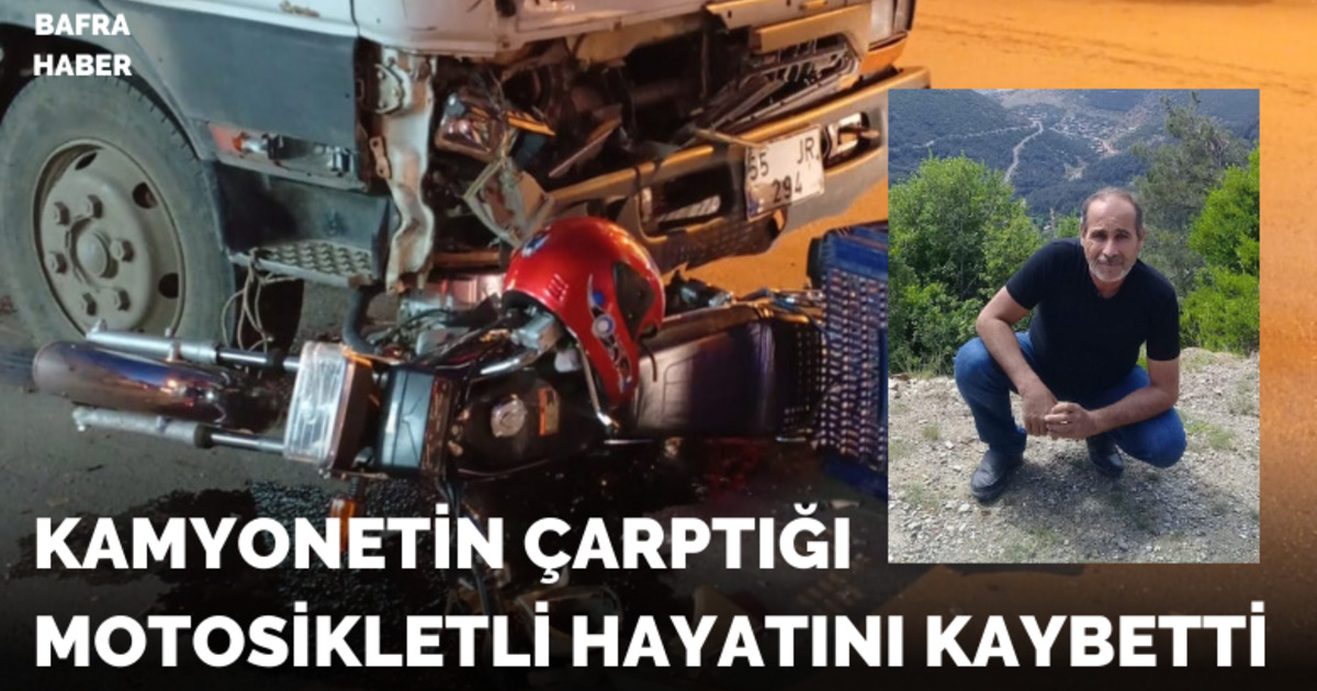 Kamyonetin Önüne Çıkan Motosiklet Sürücüsü Hayatını Kaybetti