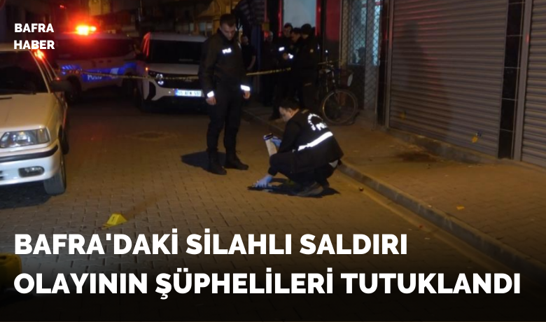 Bafra'daki Silahlı SaldırıOlayının Şüphelileri Tutuklandı - Samsun’un Bafra ilçesinde bir iş yerine düzenlenen silahlı saldırı olayıyla ilgili gözaltına alınan 2 şüpheli, çıkarıldıkları mahkemece tutuklanarak cezaevine gönderildi.