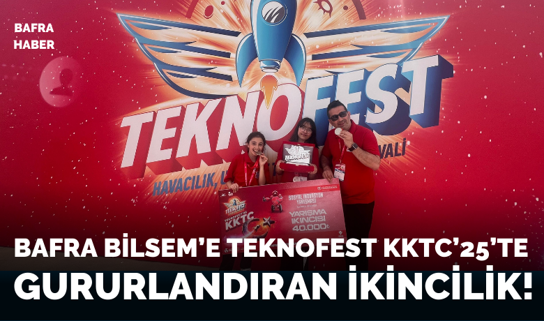 Bafra Bilsem’e TeknofestKktc’25’te Gururlandıran İkincilik! - Teknofest KKTC’25’te Bafra BİLSEM’e Sosyal İnovasyon Kategorisinde İkincilik Ödülü