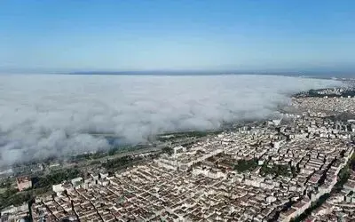 Samsun’da sis denizi: Karadeniz görünmez oldu
