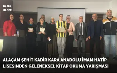 Şehit Kadir Kara Anadolu İmam Hatip Lisesi'nden Geleneksel Kitap Okuma Yarışması