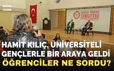 Bafra Belediye Başkanı Hamit Kılıç, Üniversiteli Gençlerle Bir Araya Geldi