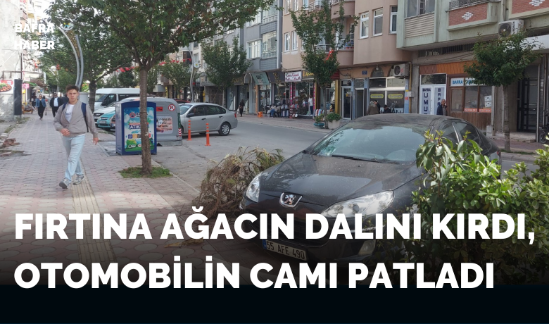 Fırtına Ağacın DalınıKırdı, Otomobilin Camı Patladı