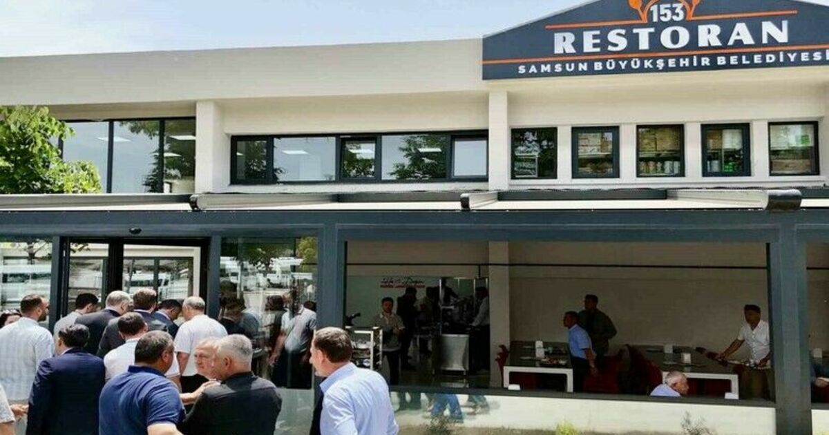 Samsun Büyükşehir’in "153 Restoran" zinciri Bafra’da