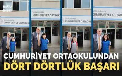 Cumhuriyet Ortaokulundan Dört Dörtlük Başarı