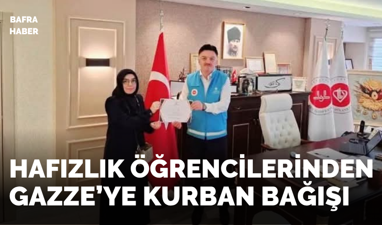 Küçük ellerden büyük destek:Hafızlık öğrencilerinden Gazze’ye kurban bağışı