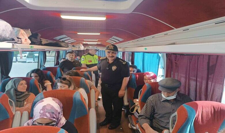 Samsun’da yolcu otobüslerinde emniyet kemeri denetimi
