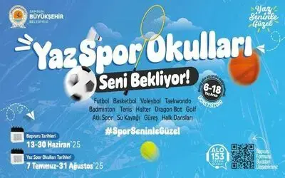 Samsun’da yaz spor okulları için başvurular başladı

