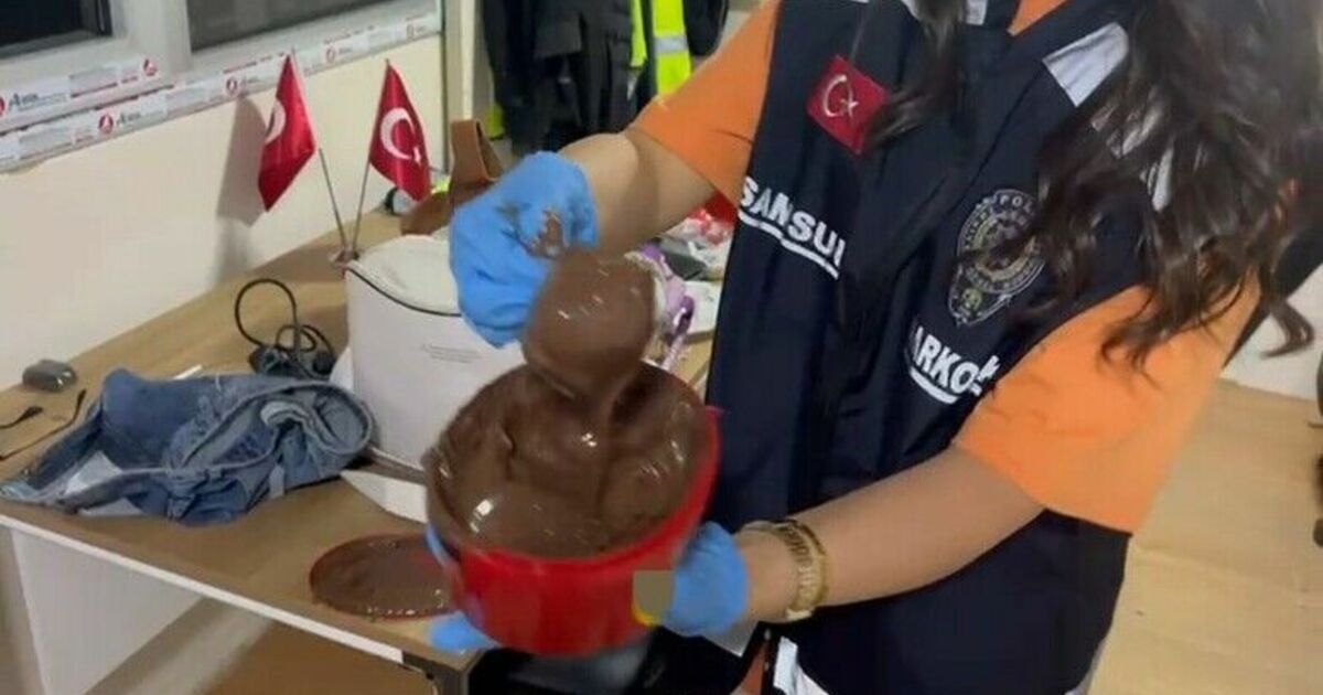 Çikolatanın içine gizlenmiş uyuşturucu ele geçirildi
