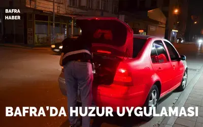 Bafra’da huzur uygulaması: Silah ve uyuşturucu ele geçirildi