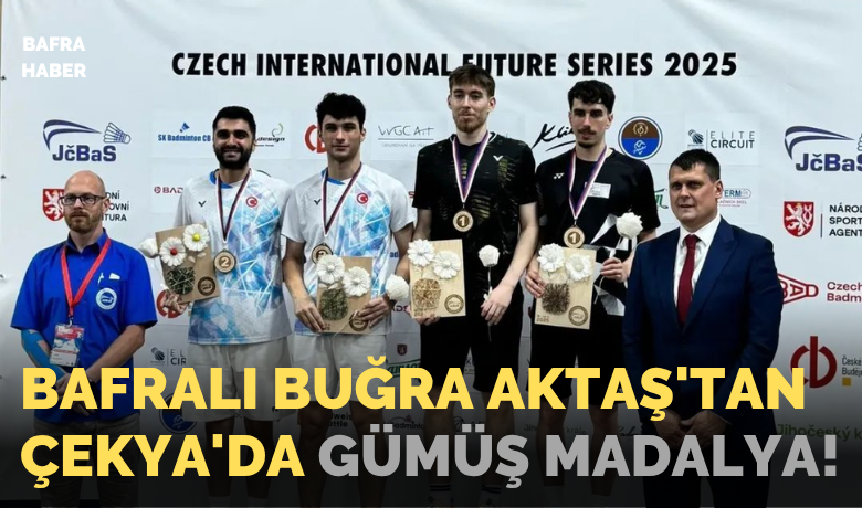 Bafralı Buğra Aktaş'tan Çekya'da Gümüş Madalya!