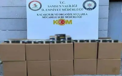 Samsun’da 200 bin adet kaçak makaron ele geçirildi
