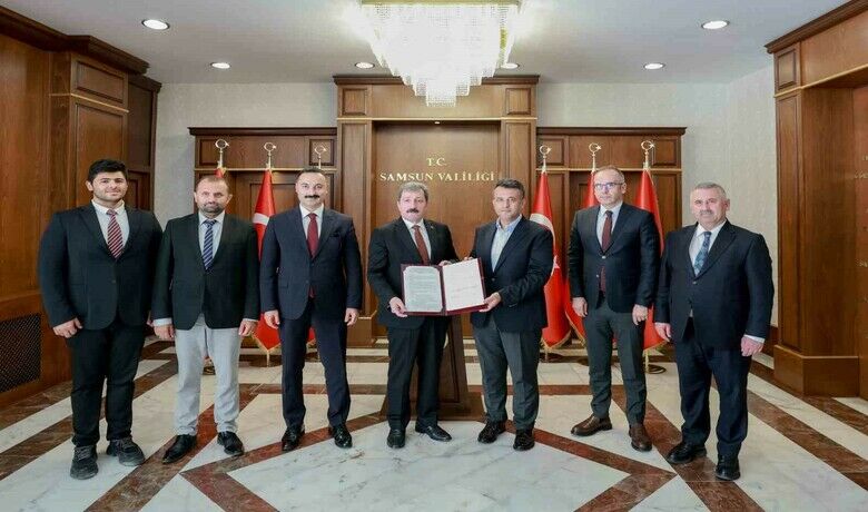 Samsun’da 1,3 milyarTL’lik altyapı protokolü imzalandı - Samsun’da 1 milyar 350 milyon TL’lik yatırımı kapsayan Altyapı, Platform Kazı ve Dolgu İşleri Yapım İşi Ortak Hizmet Protokolü imzalandı.