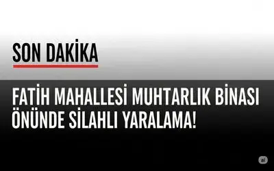 Bafra'da Muhtarlık Binası Önünde Silahlı Yaralama!