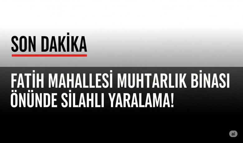 Bafra'da Muhtarlık Binası Önünde Silahlı Yaralama!