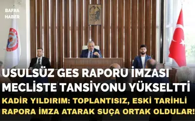 Usulsüz Ges Raporu İmzası Mecliste Tansiyonu Yükseltti