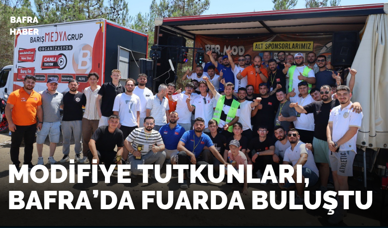 Modifiye tutkunları, Bafra’da fuarda buluştu