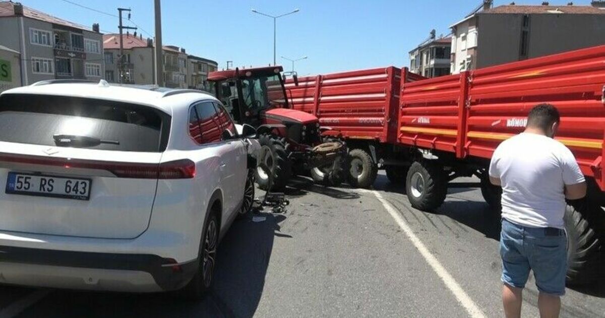 Bafra’da trafik kazası: 2 yaralı
