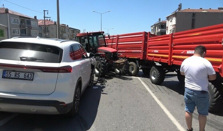 Bafra’da trafik kazası: 2 yaralı
