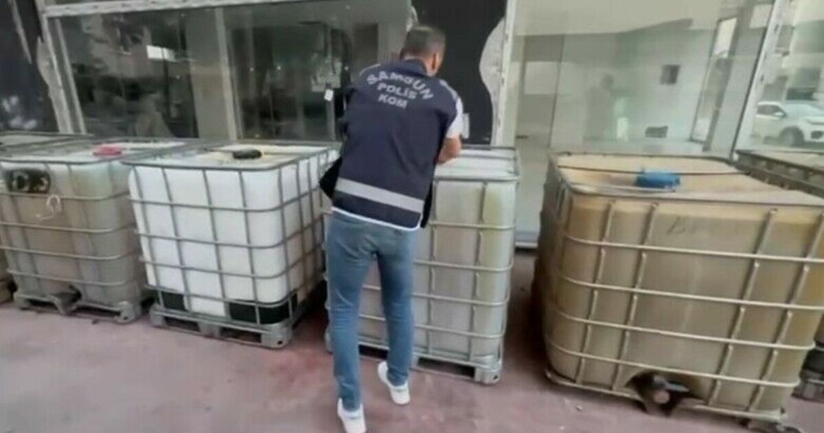 Bafra’da 11 bin litre kaçak motorin ele geçirildi