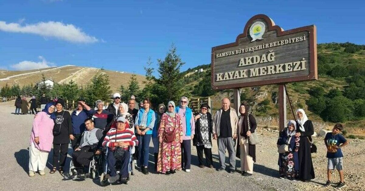 Engelliler Ladik Akdağ’da doğayla buluştu
