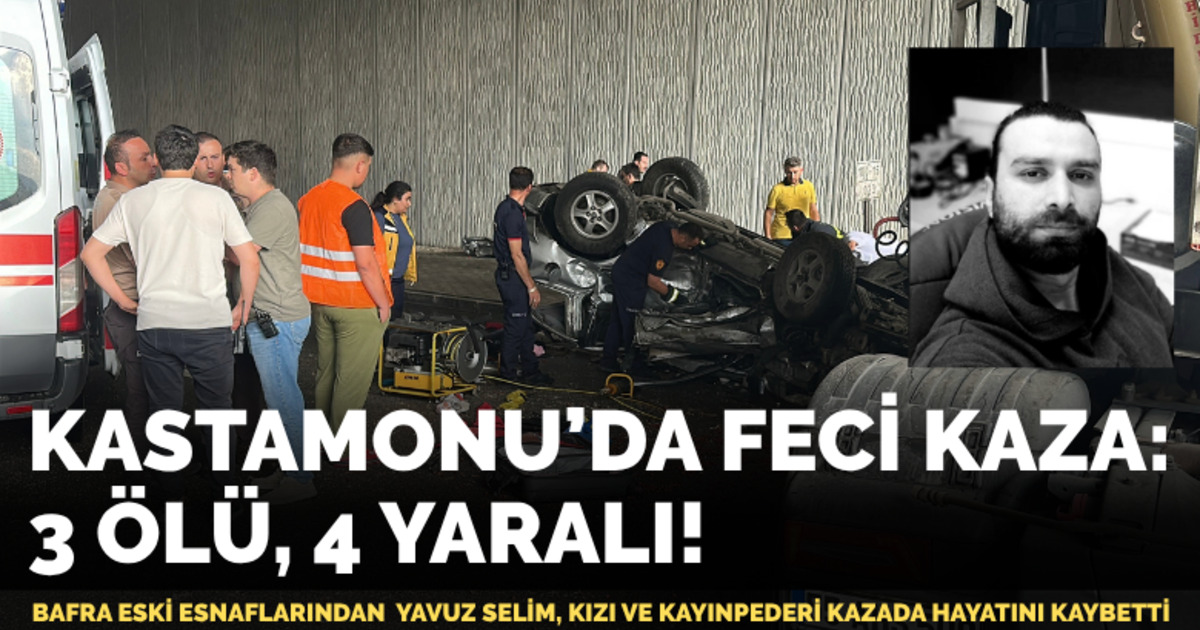 Kastamonu'da Feci Kaza: 3 Ölü, 4 Yaralı!
