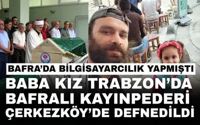 Kazada Hayatını Kaybeden Baba Ve Kızı Yan Yana Toprağa Verildi
