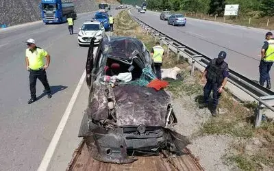 Samsun’da hafif ticari araç takla attı: 1 ölü, 3 yaralı
