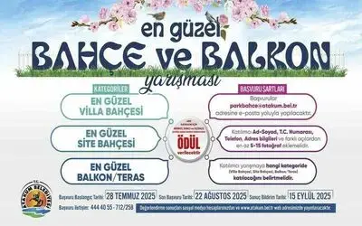Atakum’da ‘En Güzel Balkon ve Bahçe Yarışması’
