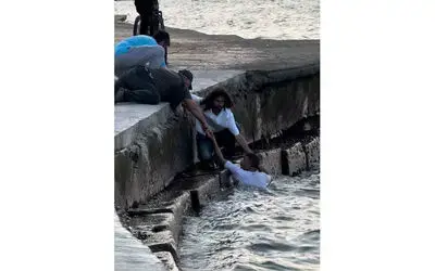 Samsun’da taşkınlık yapan şahıs polisten kaçarken denize atladı
