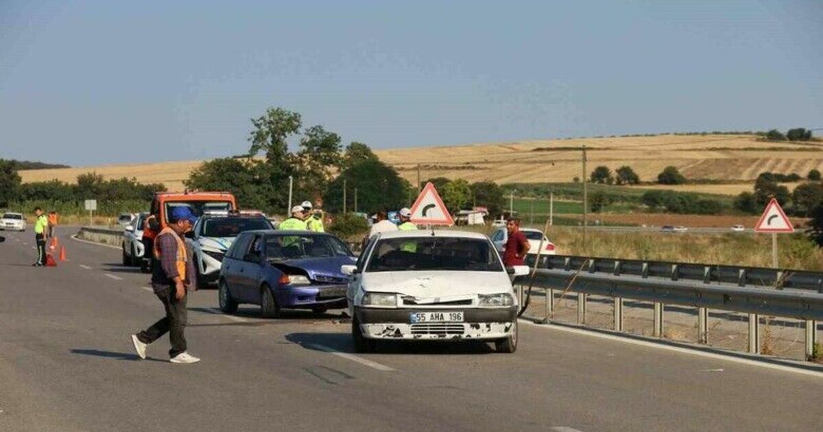 Bafra’da trafik kazası: 4 yaralı
