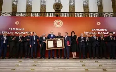 Samsun’a "İstiklal Madalyası Beratı" takdim edildi
