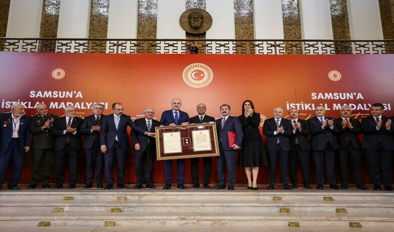 Samsun’a "İstiklal MadalyasıBeratı" takdim edildi