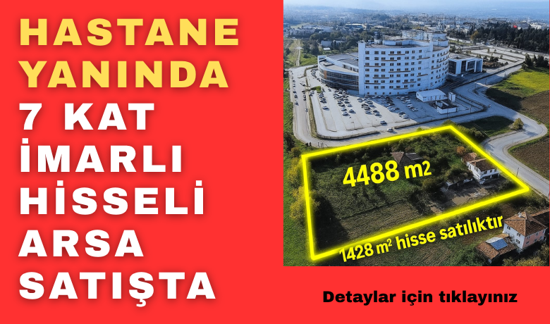 Bafra Devlet Hastanesi Yanında Satılık Hisseli Arsa