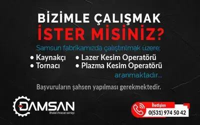 Damsan Şirketler Grubu Personel Alımı