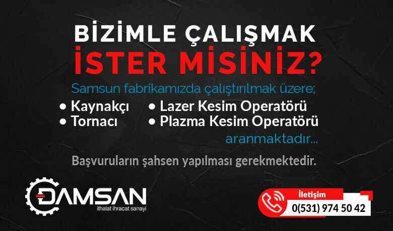 Damsan Şirketler Grubu Personel Alımı