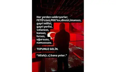 Gazi Tümgeneral Ala, hainlere meydan okudu: "Topunuz gelin"
