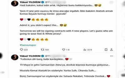 Samsunspor’da 4 imza birden
