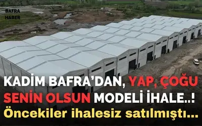 Kadim Bafra’da Kat Karşılığı İnşaat Yapım İşi İhalesi