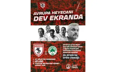 Atakum’da Samsunspor’un Avrupa ligi heyecanı
