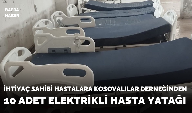Dernekten 10 hasta yatağı desteği