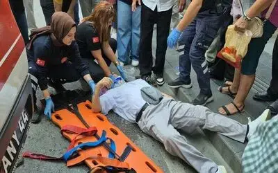 Samsun’da motosiklet yayaya çarptı: 1 yaralı
