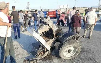 Samsun’da kamyonet ile traktör çarpıştı: 4 yaralı

