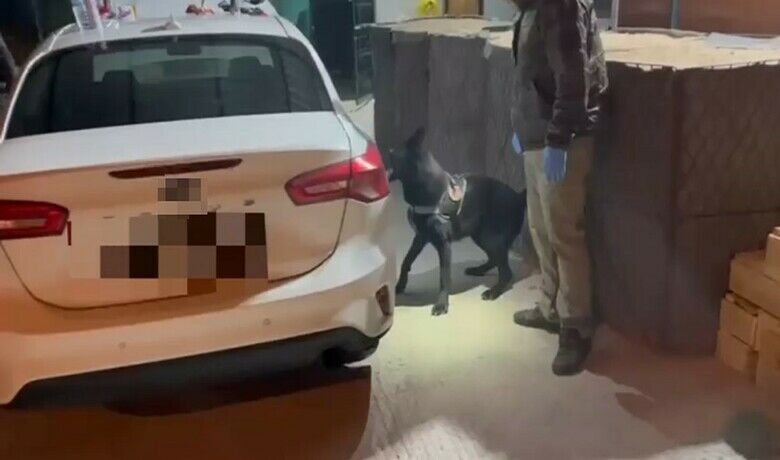Narkotik dedektör köpeği aracın döşemesinegizlenmiş uyuşturucu buldu: 3 gözaltı