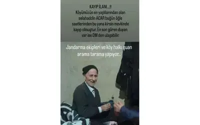 Samsun’da 84 yaşındaki adam kayboldu, ekipler seferber oldu
