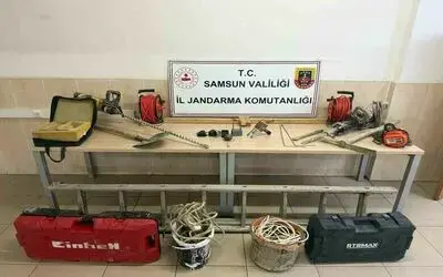 Samsun’da kaçak kazı yapan 6 kişi yakalandı