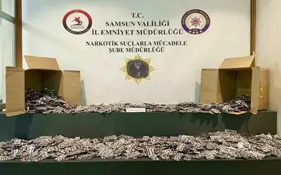 Samsun’da gardıroba gizlenmiş 47 bin 824 uyuşturucu hap ele geçirildi
